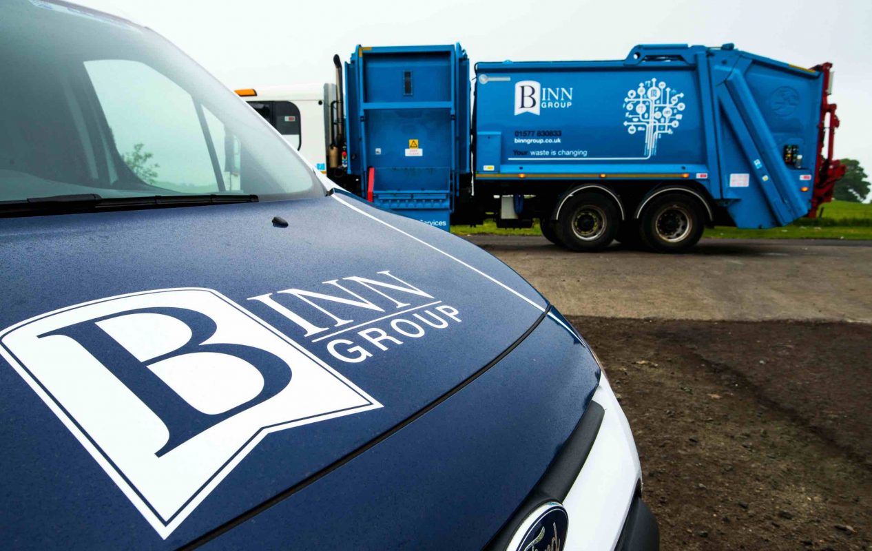 Binn Group truck and van with company branding
