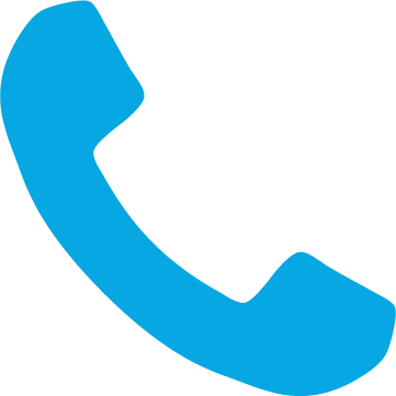 Binn Group telephone icon in light blue