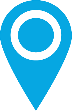 Binn Group map marker in light blue