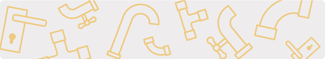 Scrap metal brass graphic showing image outlines on a gray background