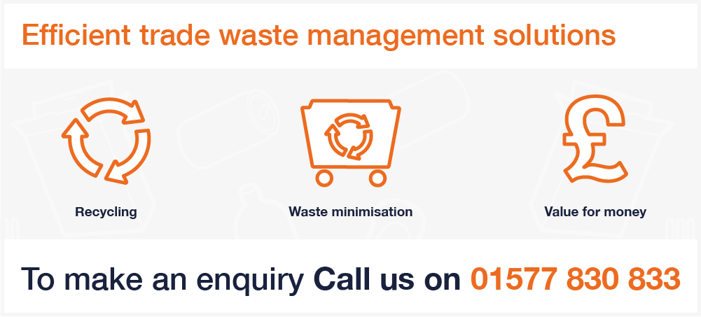 Binn Group trade sector graphic with orange image outlines on a white background
