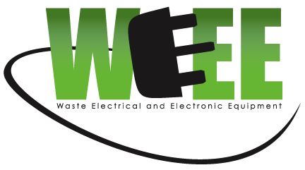 WEEE logo in green and black text with sub text 'Waste Electrical and Electronic Equipment' below